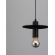 Black Metal LED E27 1x12 Watt 230 Volt IP20 Bulb Excluded D: 20 H 1: 14.5 H 2: 180 cm Adjustable height 