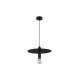Black Metal LED E27 1x12 Watt 230 Volt IP20 Bulb Excluded D: 35 H 1: 19.5 H 2: 180 cm Adjustable height 