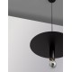 Black Metal LED E27 1x12 Watt 230 Volt IP20 Bulb Excluded D: 35 H 1: 19.5 H 2: 180 cm Adjustable height 