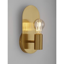 Gold Metal LED E27 1x12 Watt 230 Volt IP20 Bulb Excluded D: 12.5 W: 10 H: 25 cm 
