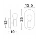 Gold Metal LED E27 1x12 Watt 230 Volt IP20 Bulb Excluded D: 12.5 W: 10 H: 25 cm 