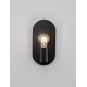 Black Metal LED E27 1x12 Watt 230 Volt IP20 Bulb Excluded D: 12.5 W: 10 H: 25 cm 