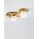 Gold Metal & Opal Glass LED G9 1x5 Watt 230 Volt IP20 Bulb Excluded D: 23 H: 18 cm 