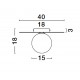 Gold Metal & Opal Glass LED E27 1x12 Watt 230 Volt IP20 Bulb Excluded D: 40 H: 18 cm 