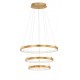 Triac Dimmable Gold Leaf Aluminium & Acrylic LED 83 Watt 230 Volt 5597Lm 3000K IP20 D1: 61 D2: 45 D3: 35.5 H: 150 cm Adjustabl