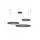 3000K Triac Dimmable Sandy Black Aluminium & Acrylic LED 140 Watt 230 Volt 7840Lm IP20 D1: 60 D2: 80 D3: 100 H: 250 cm Adjust