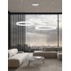 3000K Triac Dimmable Sandy White Aluminium & Acrylic LED 140 Watt 230 Volt 7840Lm IP20 D1: 60 D2: 80 D3: 100 H: 250 cm Adjust