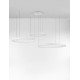 3000K Triac Dimmable Sandy White Aluminium & Acrylic LED 140 Watt 230 Volt 7840Lm IP20 D1: 60 D2: 80 D3: 100 H: 250 cm Adjust