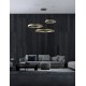 3000K Triac Dimmable Brass Gold Aluminium & Acrylic LED 140 Watt 230 Volt 7840Lm IP20 D1: 60 D2: 80 D3: 100 H: 250 cm Adjusta