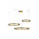 3000K Triac Dimmable Brass Gold Aluminium & Acrylic LED 140 Watt 230 Volt 7840Lm IP20 D1: 60 D2: 80 D3: 100 H: 250 cm Adjusta