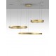 3000K Triac Dimmable Brass Gold Aluminium & Acrylic LED 140 Watt 230 Volt 7840Lm IP20 D1: 60 D2: 80 D3: 100 H: 250 cm Adjusta