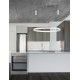 3000K Triac Dimmable Sandy White Aluminium & Acrylic LED 72 Watt 5250Lm 230 Volt IP20 D: 120 H: 250 cm Adjustable Height 
