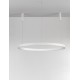 3000K Triac Dimmable Sandy White Aluminium & Acrylic LED 72 Watt 5250Lm 230 Volt IP20 D: 120 H: 250 cm Adjustable Height 