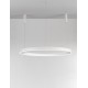3000K Triac Dimmable Sandy White Aluminium & Acrylic LED 72 Watt 5250Lm 230 Volt IP20 D: 120 H: 250 cm Adjustable Height 