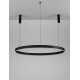 3000K Triac Dimmable Sandy Black Aluminium & Acrylic LED 72 Watt 5250Lm 230 Volt IP20 D: 120 H: 250 cm Adjustable Height 