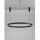 3000K Triac Dimmable Sandy Black Aluminium & Acrylic LED 72 Watt 5250Lm 230 Volt IP20 D: 120 H: 250 cm Adjustable Height 