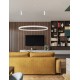 3000K Triac Dimmable Sandy White Aluminium & Acrylic LED 80 Watt 6000Lm 230 Volt IP20 D: 150 H: 250 cm Adjustable Height