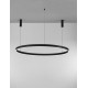 3000K Triac Dimmable Sandy Black Aluminium & Acrylic LED 80 Watt 6000Lm 230 Volt IP20 D: 150 H: 250 cm Adjustable Height