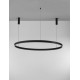 3000K Triac Dimmable Sandy Black Aluminium & Acrylic LED 80 Watt 6000Lm 230 Volt IP20 D: 150 H: 250 cm Adjustable Height 