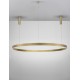 3000K Triac Dimmable Brass Gold Aluminium & Acrylic LED 80 Watt 6000Lm 230 Volt IP20 D: 150 H: 250 cm Adjustable Height 