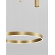 2700-6000K Changing CCT & Dimming Brass Gold Aluminium & Acrylic LED 40 Watt 2943Lm 230 Volt IP20 D: 60 H: 200 cm Adjustable H