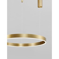 2700-6000K Changing CCT & Dimming Brass Gold Aluminium & Acrylic LED 40 Watt 2943Lm 230 Volt IP20 D: 60 H: 200 cm Adjustable H