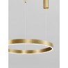 2700-6000K Changing CCT & Dimming Brass Gold Aluminium & Acrylic LED 40 Watt 2943Lm 230 Volt IP20 D: 60 H: 200 cm Adjustable H