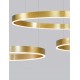 2700-6000K Changing CCT & Dimming Brass Gold Aluminium & Acrylic LED 40 Watt 2943Lm 230 Volt IP20 D: 60 H: 200 cm Adjustable H