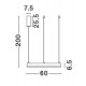 2700-6000K Changing CCT & Dimming Brass Gold Aluminium & Acrylic LED 40 Watt 2943Lm 230 Volt IP20 D: 60 H: 200 cm Adjustable H