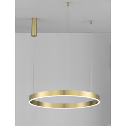 2700-6000K Changing CCT & Dimming Brass Gold Aluminium & Acrylic LED 50 Watt 3684Lm 230 Volt IP20 D: 80 H: 200 cm 