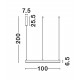 2700-6000K Changing CCT & Dimming Brass Gold Aluminium & Acrylic LED 60 Watt 4165Lm 230 Volt IP20 D: 100 H: 200 cm Adjustable 