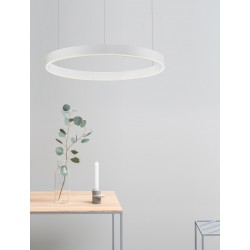 2700-6000K Changing CCT & Dimming Sandy White Aluminium & Acrylic LED 40 Watt 2943Lm 230 Volt IP20 D: 60 H: 200 cm Adjustable 