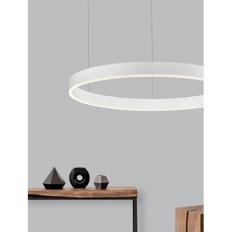 2700-6000K Changing CCT & Dimming Sandy White Aluminium & Acrylic LED 50 Watt 3684Lm 230 Volt IP20 D: 80 H: 200 cm 