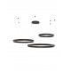 2700-6000K Changing CCT & Dimming Sandy Black Aluminium & Acrylic LED 140 Watt 230 Volt 7840Lm IP20 D1: 60 D2: 80 D3: 100 H: 