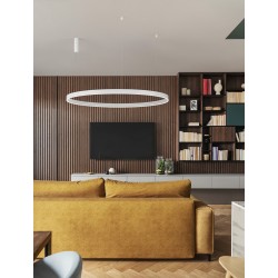 2700-6000K Changing CCT & Dimming Sandy White Aluminium & Acrylic LED 80 Watt 6000Lm 230 Volt IP20 D: 150 H: 250 cm Adjusta