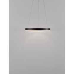 Triac Dimmable Sandy Black Aluminium LED 23 Watt 220 Volt 2521Lm 3000K IP20 D: 40 H: 150 cm Adjustable Height 