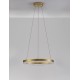 Triac Dimmable Brass Gold Aluminium LED 23 Watt 220 Volt 2521Lm 3000K IP20 D: 40 H: 150 cm Adjustable Height 