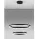Triac Dimmable Sandy Black Aluminium LED 52 Watt 220 Volt 5684Lm 3000K IP20 D: 60 H: 150 cm Adjustable Height 