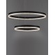 Triac Dimmable Sandy Black Aluminium LED 52 Watt 220 Volt 5684Lm 3000K IP20 D: 60 H: 150 cm Adjustable Height 