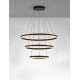 Triac Dimmable Sandy Black Aluminium LED 97 Watt 220 Volt 9452Lm 3000K IP20 D: 80 H: 300 cm Adjustable Height 