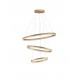 Triac Dimmable Brass Gold Aluminium LED 97 Watt 220 Volt 9452Lm 3000K IP20 D: 80 H: 300 cm Adjustable Height 