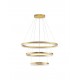 Triac Dimmable Brass Gold Aluminium LED 97 Watt 220 Volt 9452Lm 3000K IP20 D: 80 H: 300 cm Adjustable Height 