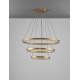 Triac Dimmable Brass Gold Aluminium LED 97 Watt 220 Volt 9452Lm 3000K IP20 D: 80 H: 300 cm Adjustable Height 