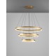 Triac Dimmable Brass Gold Aluminium LED 97 Watt 220 Volt 9452Lm 3000K IP20 D: 80 H: 300 cm Adjustable Height 