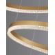 Triac Dimmable Brass Gold Aluminium LED 97 Watt 220 Volt 9452Lm 3000K IP20 D: 80 H: 300 cm Adjustable Height 