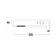 Sandy Black Metal Adjustable - Switch On/Off USB Charger LED Cree 230 Volt 3000K Backlight 5 Watt 350Lm Reader 1x3 Watt 210Lm IP