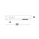 Sandy Black Metal Adjustable - Switch On/Off USB Charger LED Cree 230 Volt 3000K Backlight 5 Watt 350Lm Reader 1x3 Watt 210Lm 
