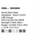 Sandy Black Metal Adjustable - Switch On/Off USB Charger LED Cree 230 Volt 3000K Backlight 5 Watt 350Lm Reader 1x3 Watt 210Lm 