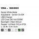 Sandy White Metal Adjustable - Switch On/Off USB Charger LED Cree 230 Volt 3000K Backlight 5 Watt 350Lm Reader 1x3 Watt 210Lm 