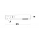  Sandy White Metal Adjustable - Switch On/Off USB Charger LED Cree 230 Volt 3000K Backlight 5 Watt 350Lm Reader 1x3 Watt 210Lm